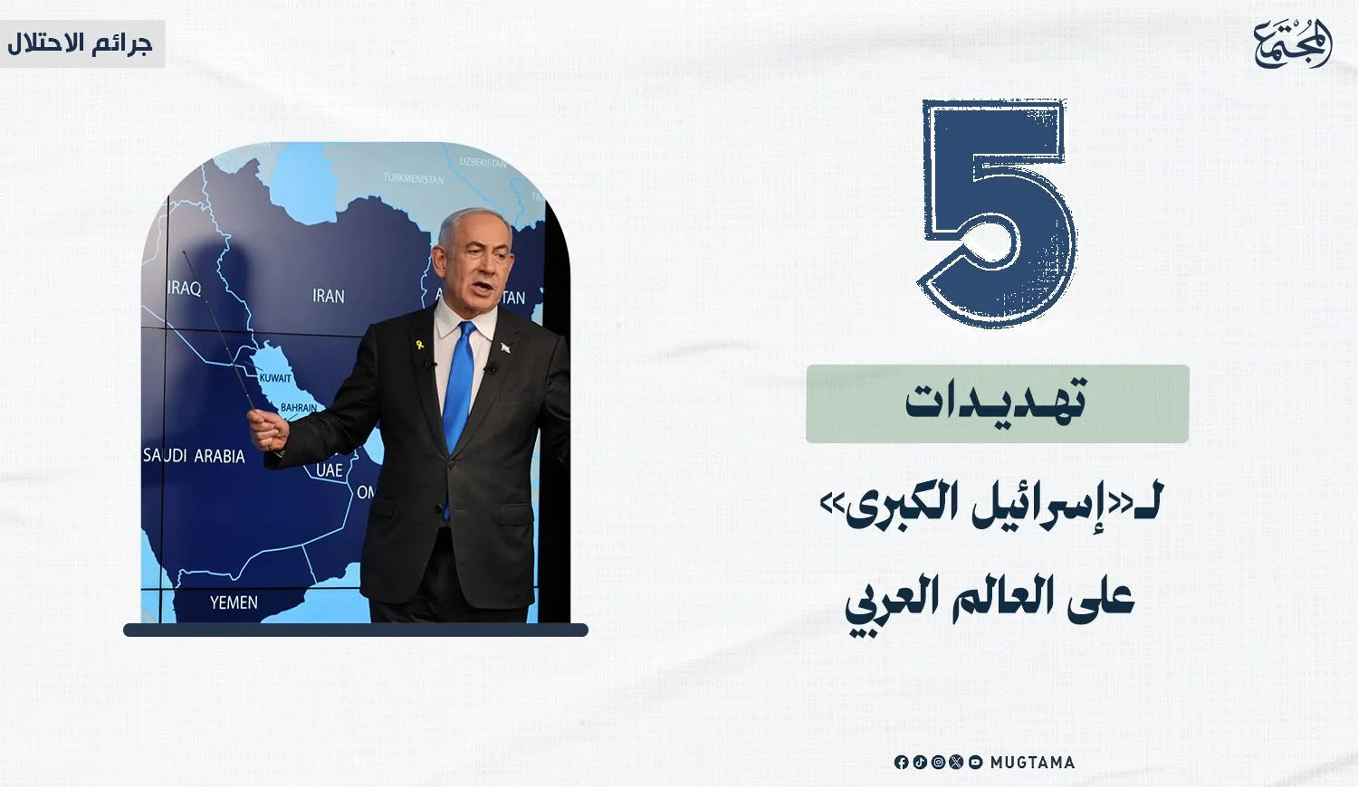 5 تهديدات لـ«إسرائيل الكبرى» على العالم العربي